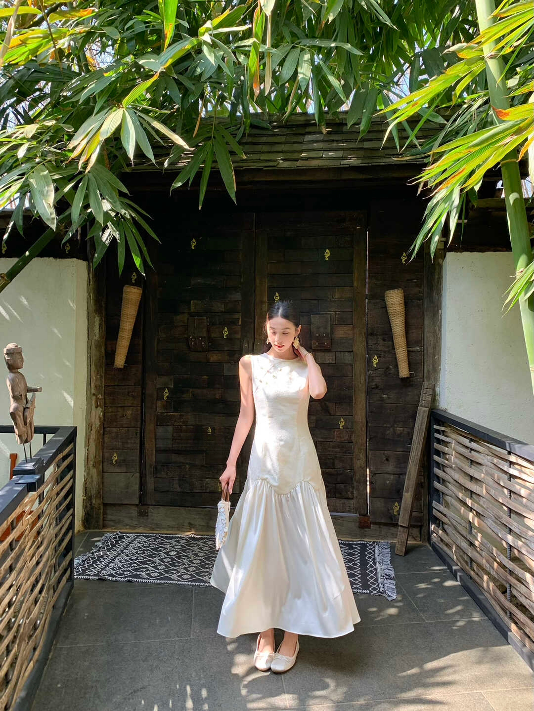 Qingelle New Chinese Elegant Panel Dress 名门大小姐 ✦绝美！ 新中式拼接设计连身裙*2 Colors