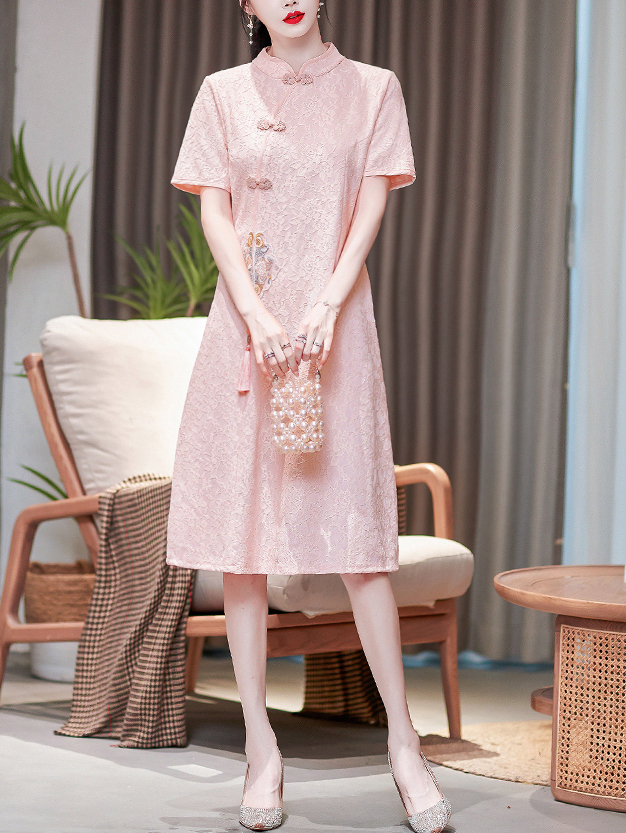 Tassel Embroidery Dress 刺绣流苏中式连衣裙*2 Colors