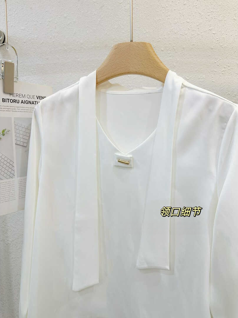 PARVÉ Scarf Tie Blouse 飘带轻奢衬衫*5 Colors
