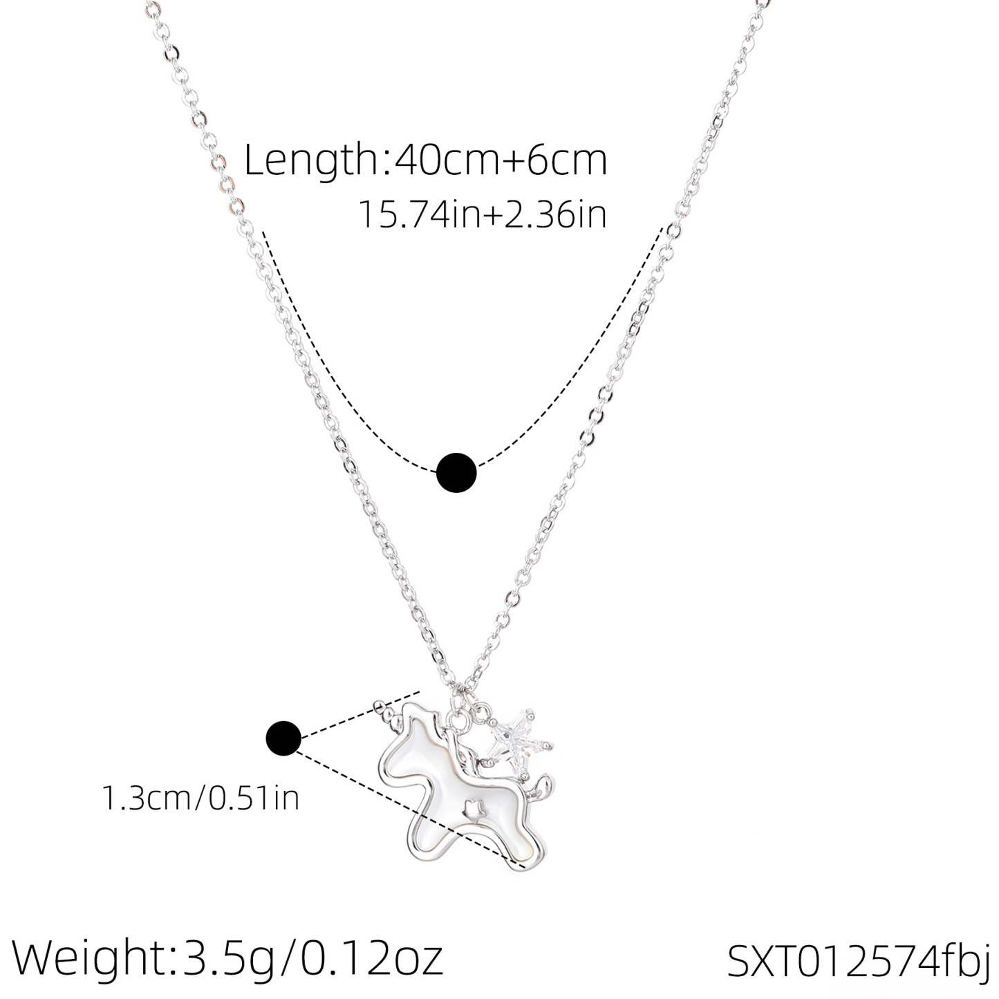 Year of the Horse Necklace Natural Shell Instant Wealth Clavicle Chain Fashion Versatile Neck Chain Zodiac Year Gift Little Horse Necklace