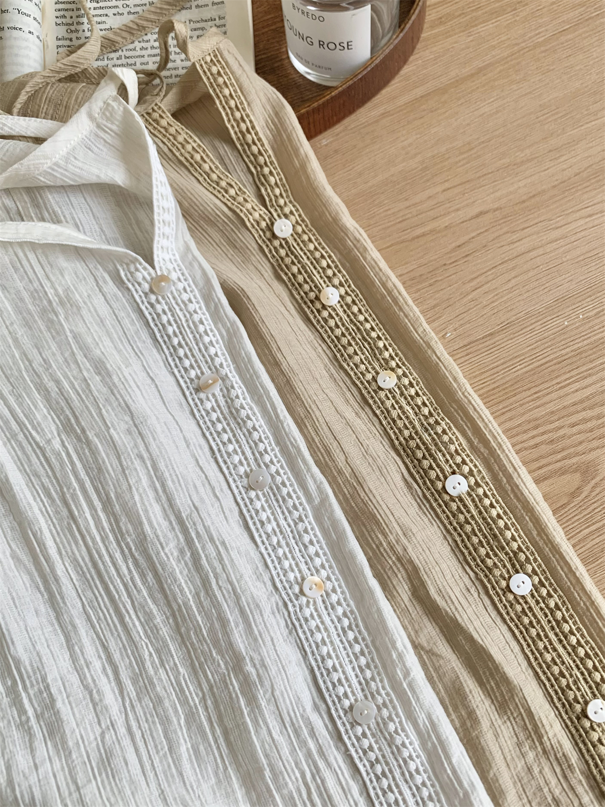 Casual Bow Tie Shirt & Skirt Combo  绑带衬衣+ 休闲短裙2件套*2Colors