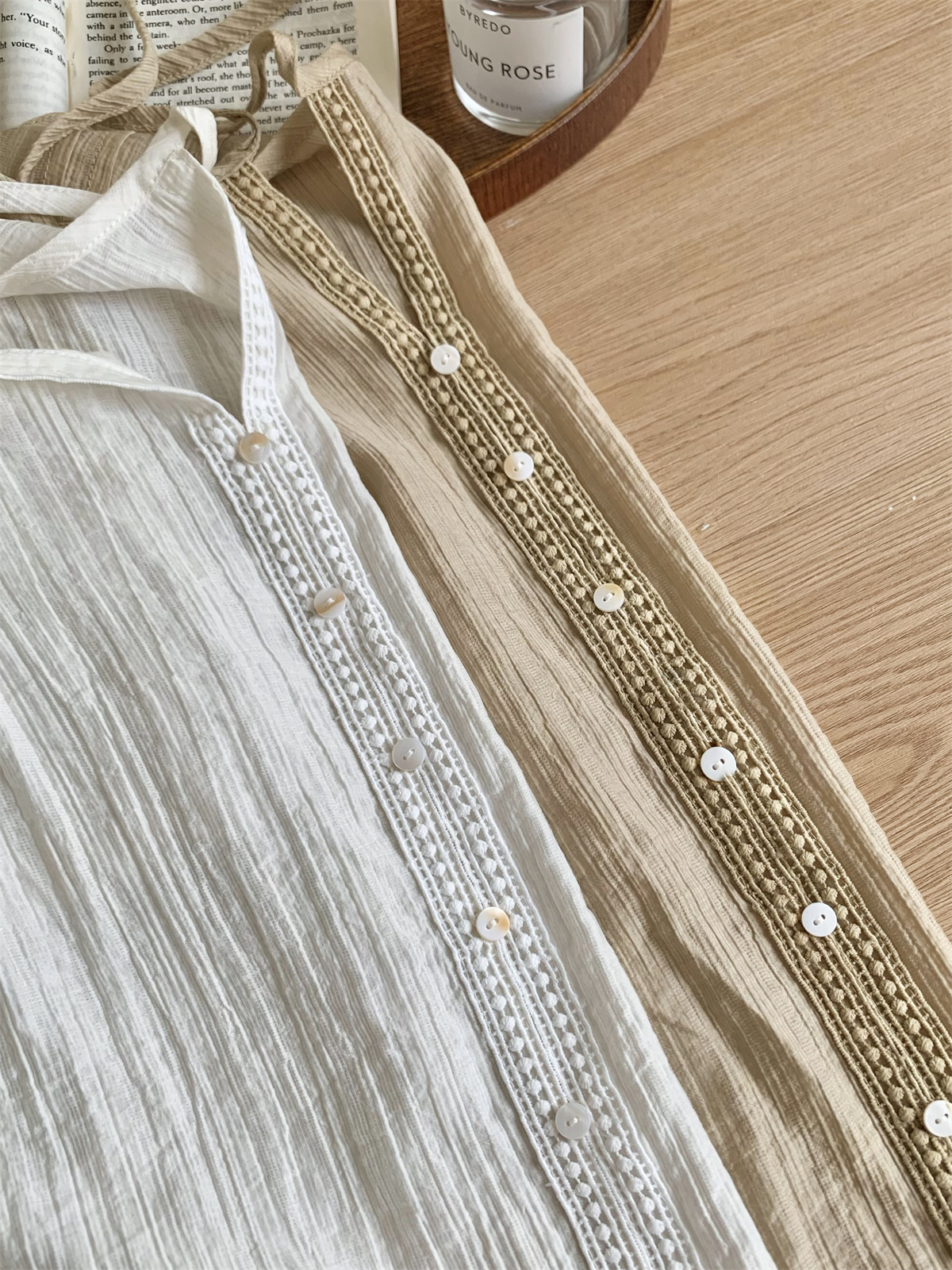 Casual Bow Tie Shirt & Skirt Combo  绑带衬衣+ 休闲短裙2件套*2Colors