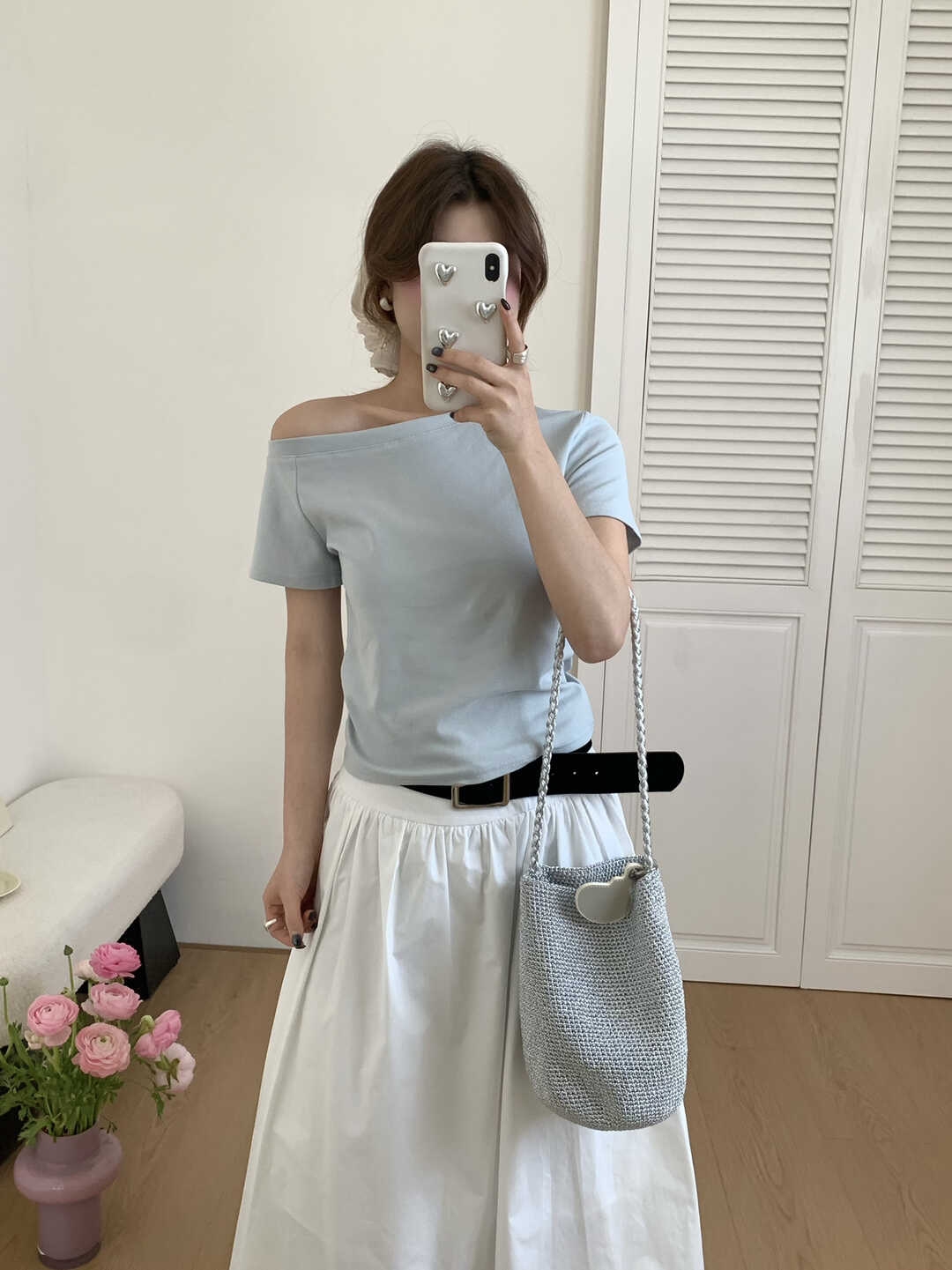 One-Shoulder Slim Fit T-Shirt 有点小特别▪斜肩修身短袖T恤*6 Colors