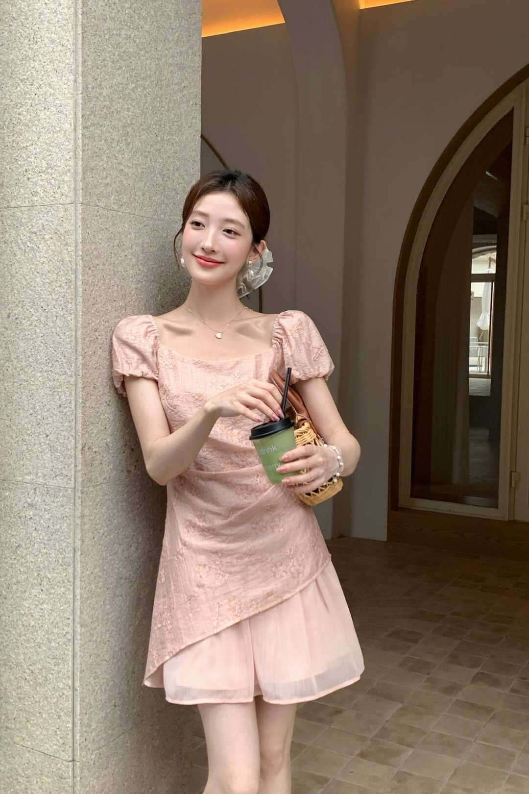 Exquisite Thousand Gold One-Piece Dress