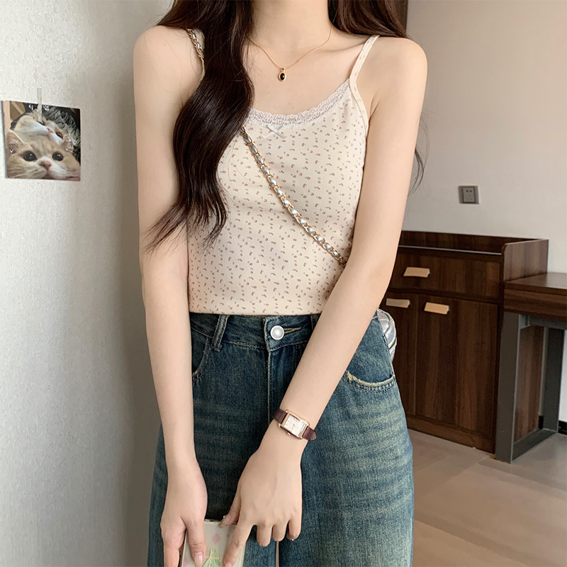 Vintage Floral Lace Cami 碎花蕾丝小吊带*3 Colors