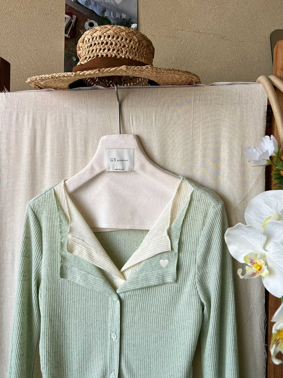 Korean Style Colorblock Faux Two-Piece Casual Top 韩系百搭撞色假两件休闲上衣*6 Colors