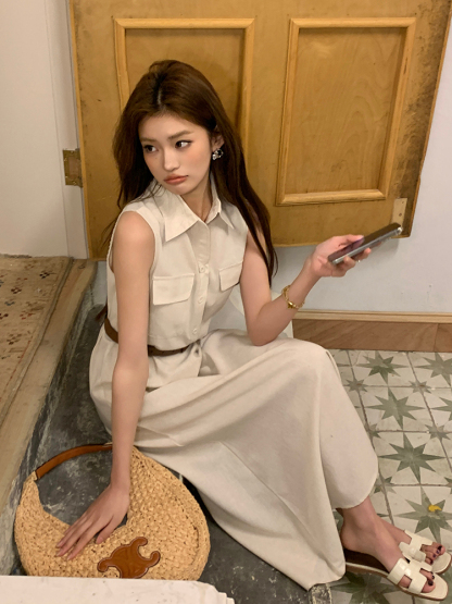 Eveline Sleeveless Dress 高级感无袖连衣裙*2Colors