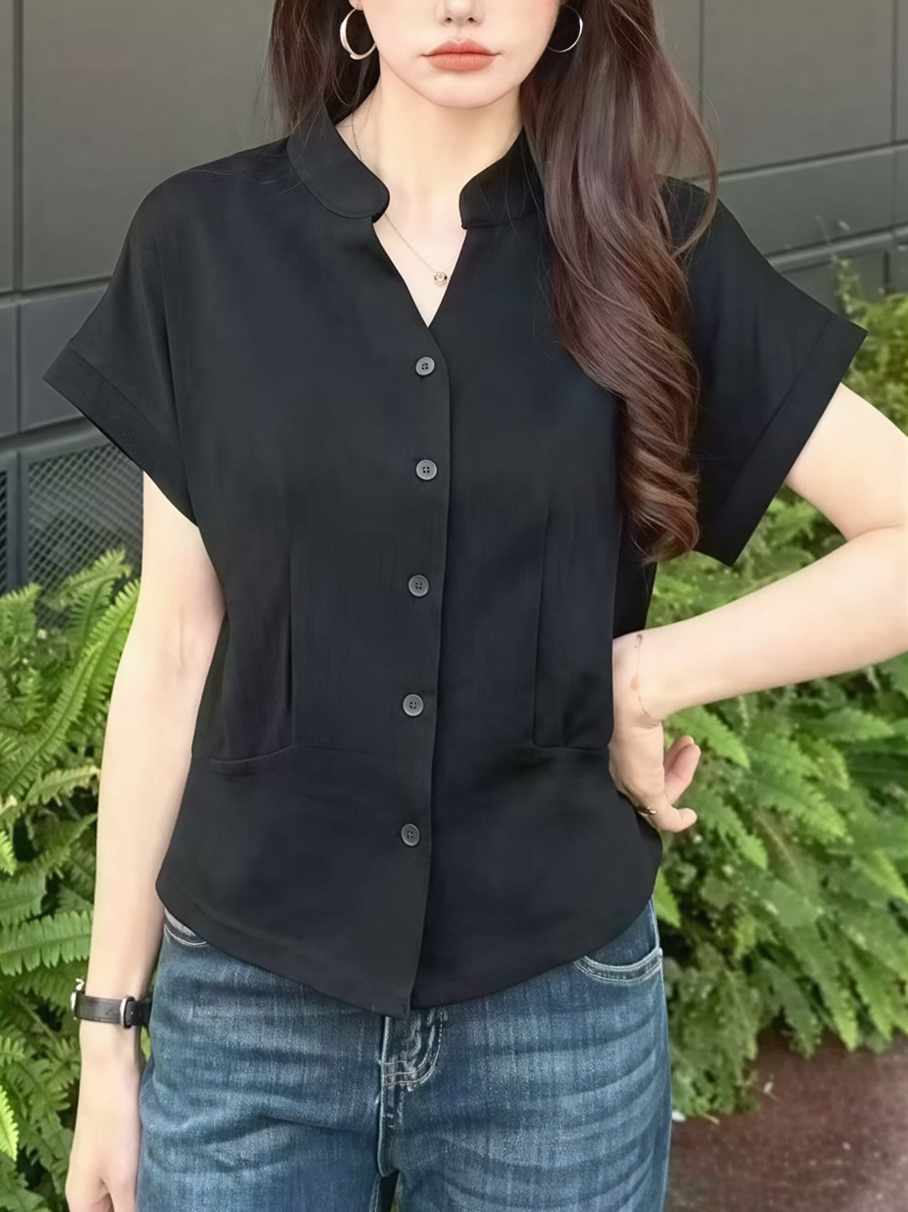 Classic Stand Collar Shirt 老钱风立领衬衫*5 Colors