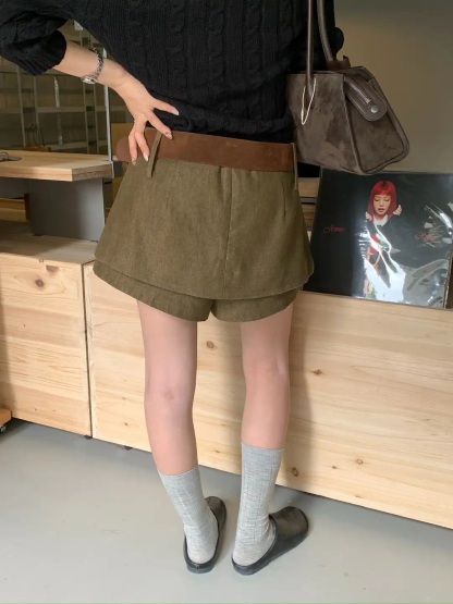 CHIC High-Waist Skort 独特好看！高腰防走光半身裙* 3 Colors
