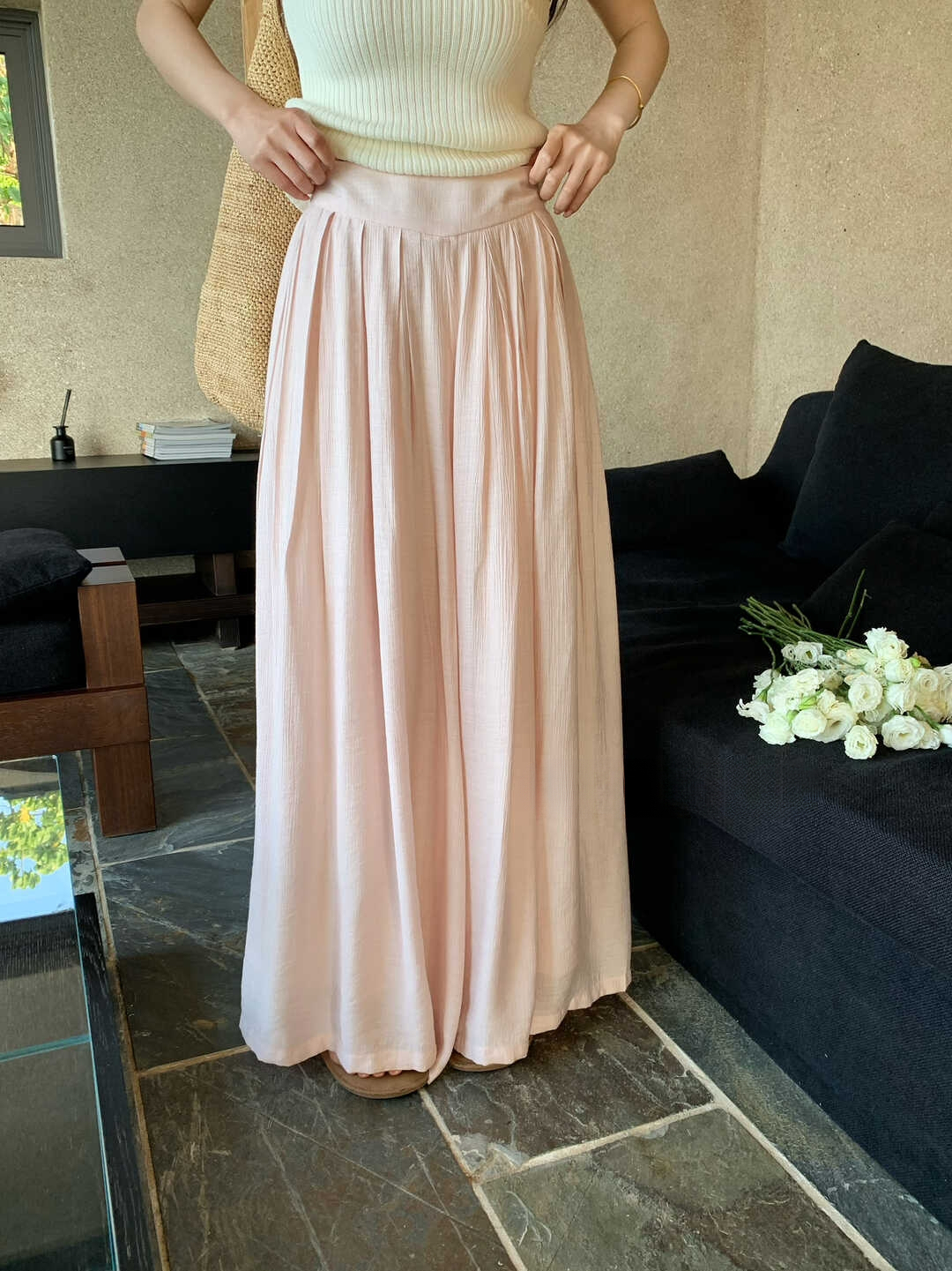 Spring Flowy Wide-Leg Casual Pants 春日飘飘裤！舒适感拉满♡ 气质温柔慵懒风垂感显瘦百搭休闲裤*4 Colors