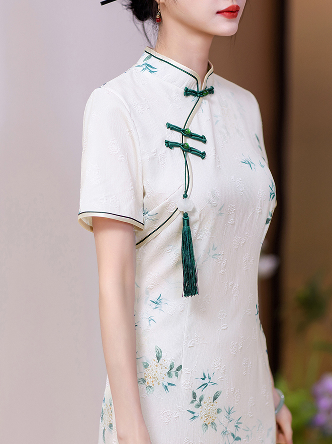 Actual Shot of New Style College Entrance Exam Cheongsam for Women, Suitable for Daily Wear, Summer New Dress