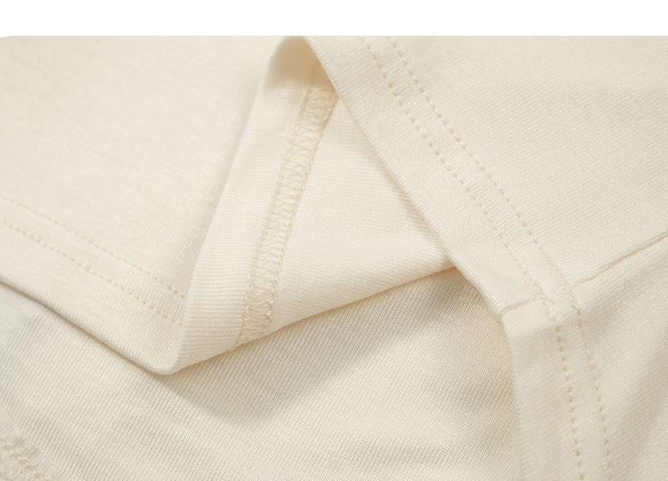 荡领设计短袖t恤 slim-fit pleated short-sleeve T-shirt for women