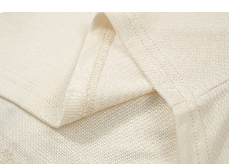 荡领设计短袖t恤 slim-fit pleated short-sleeve T-shirt for women