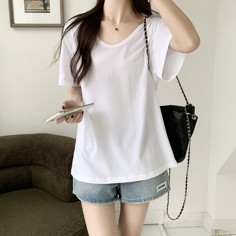 Casual U-Neck Tee U领宽松t恤*2 Colors