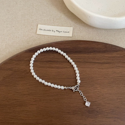 Classic Pearl & Zircon Bracelet 百搭珍珠锆石手链