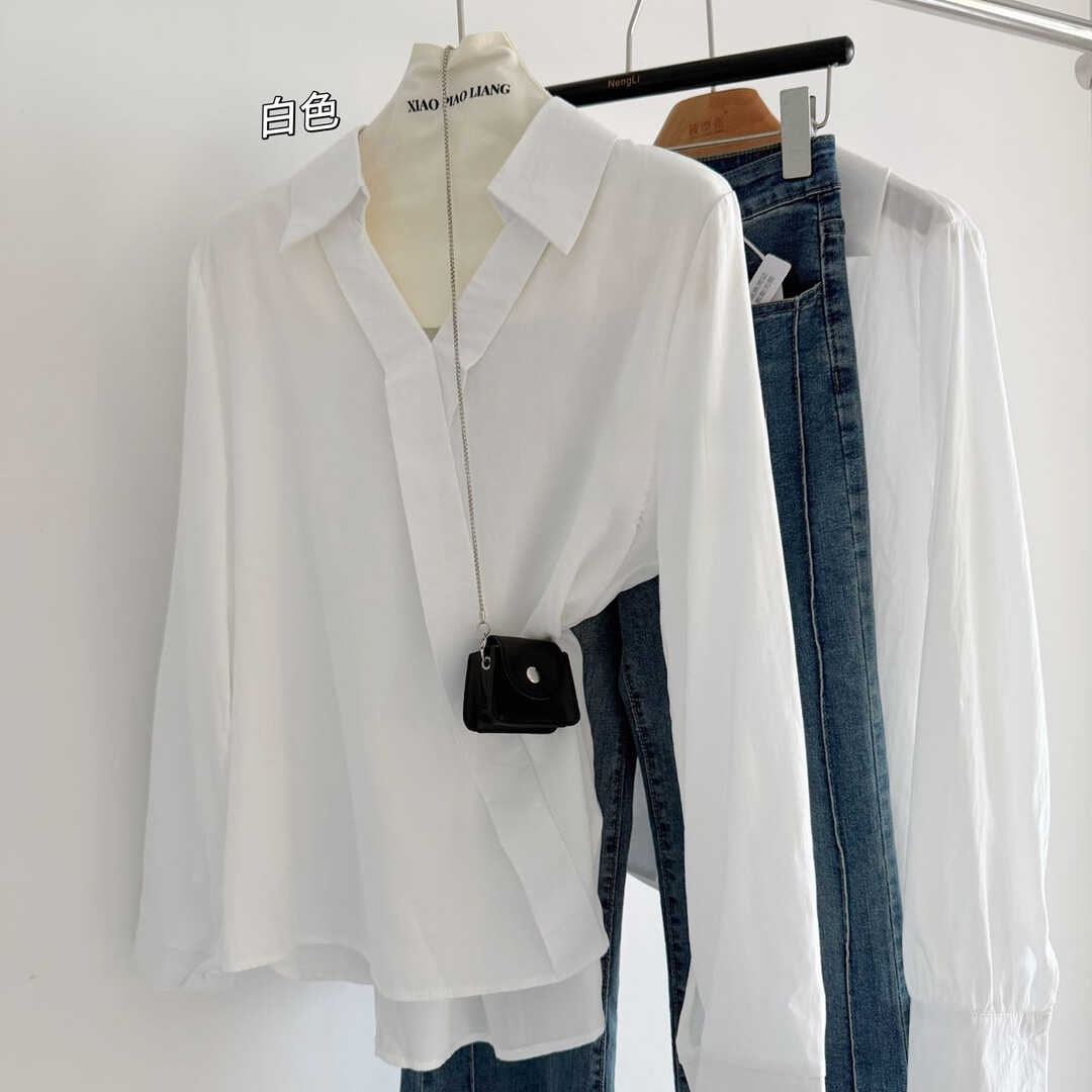 French Style High-End V-Neck Shirt* 6 Colors