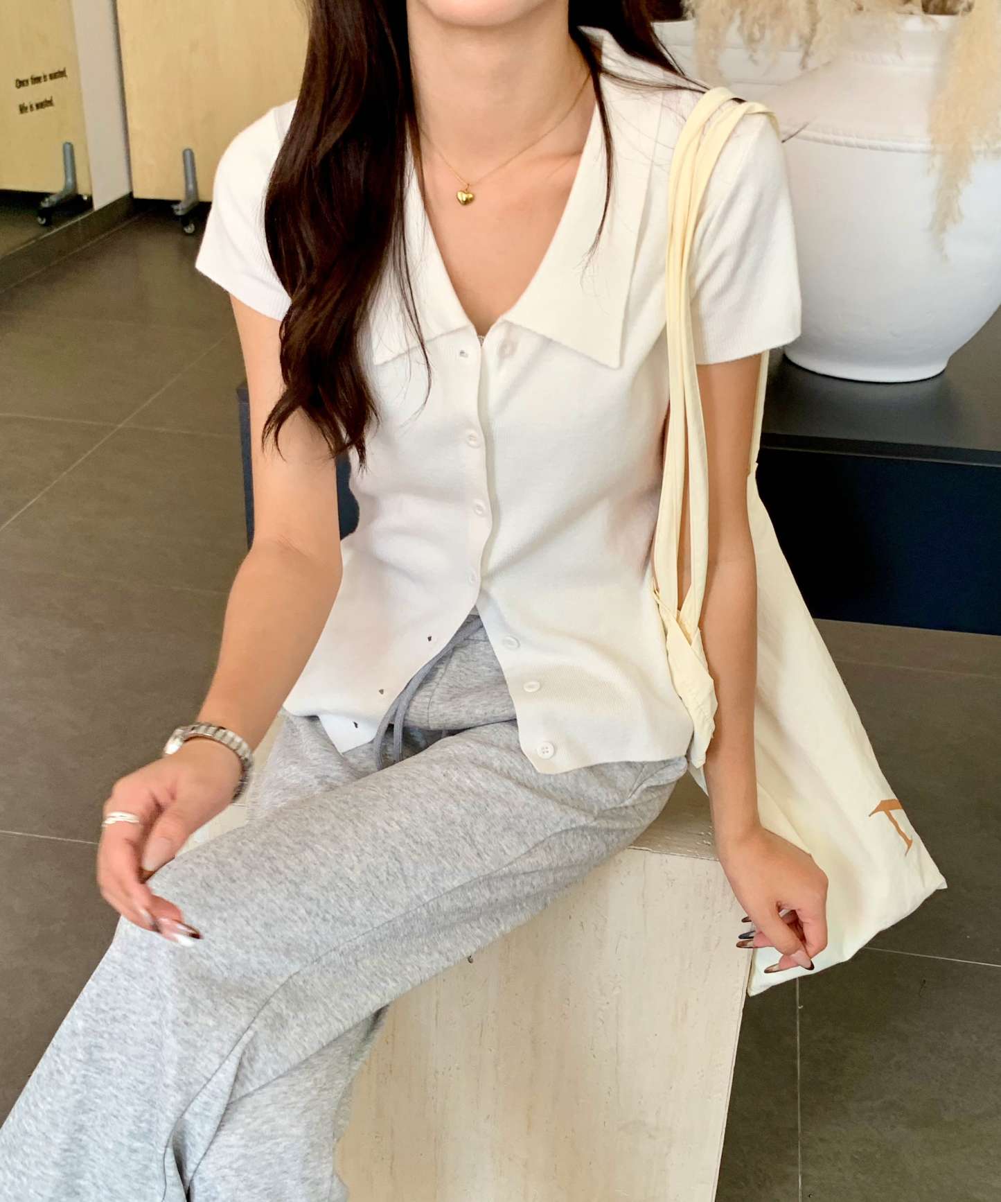 Classic Collared Button-Up Knit 翻领针织开衫*3 Colors