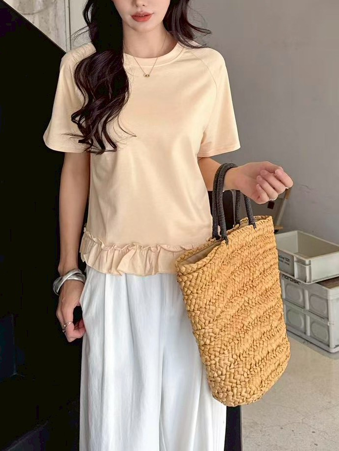 Ruffle Trim Top 木耳边上衣*5 Colors