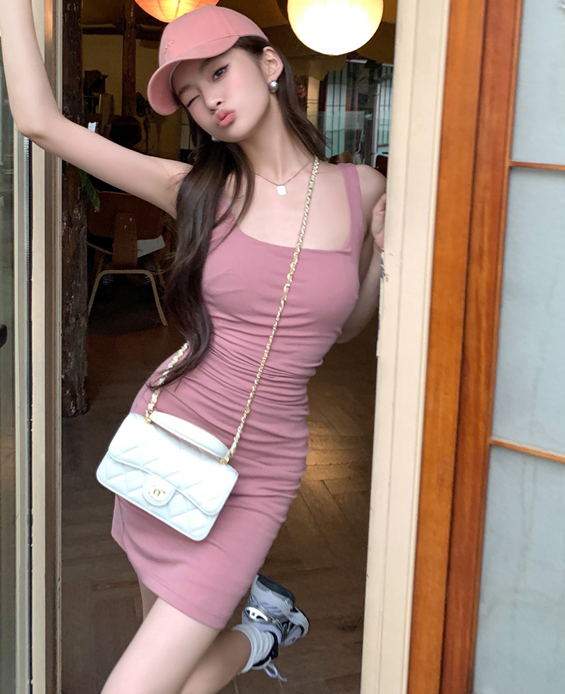 Hot Girl Wrap Dress 纯欲辣妹遮副乳连衣裙*2Colors