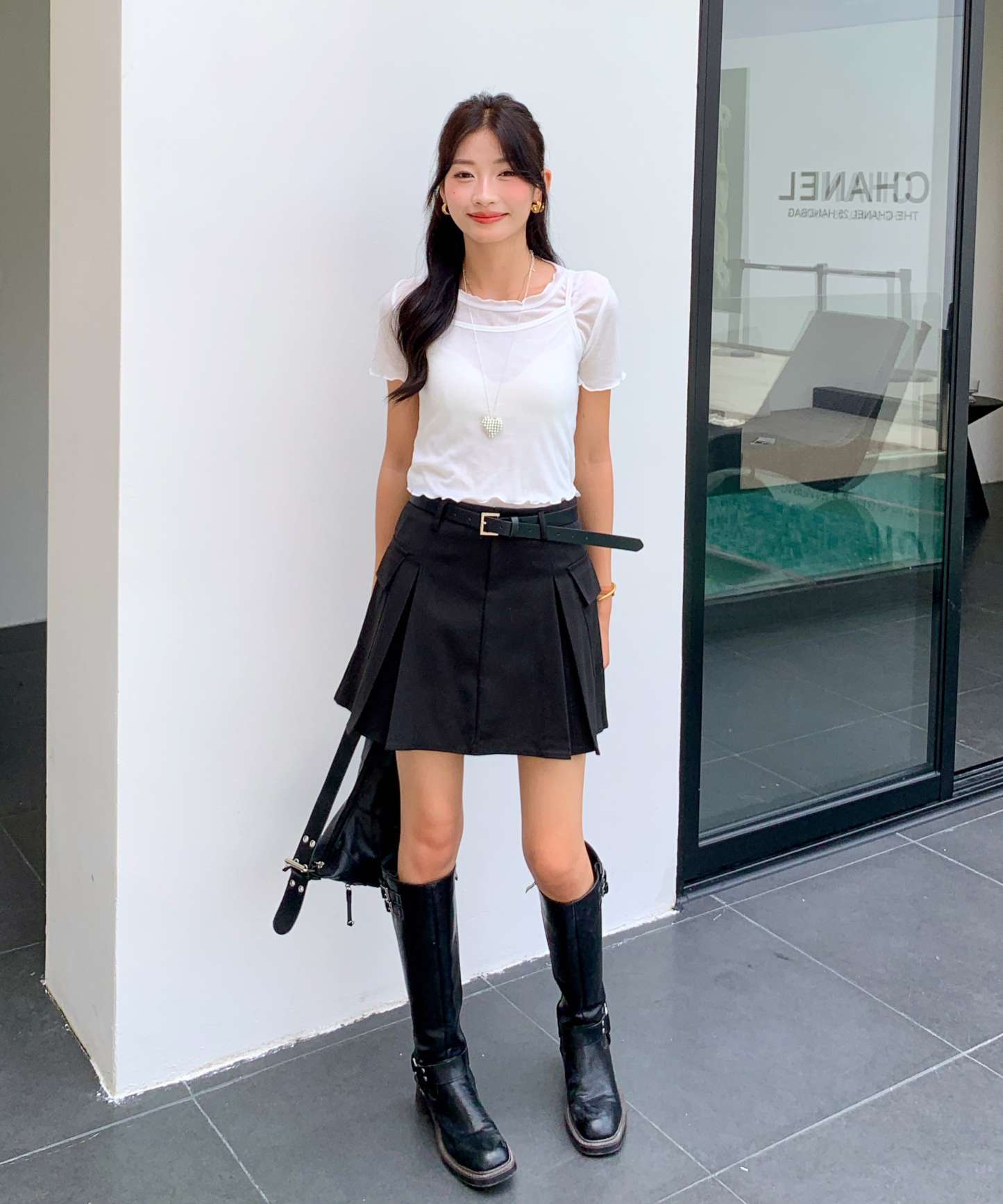 Pocket Mini Skirt 口袋短裙~配腰带*2 Colors