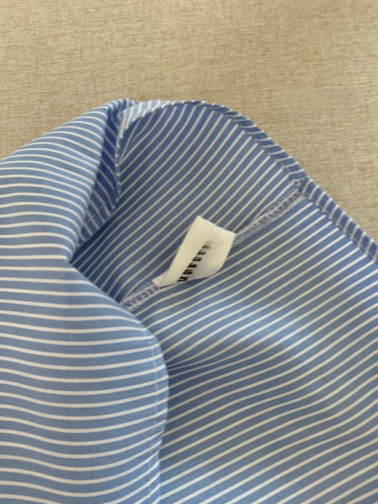 木耳边短袖衬衫*2 Colors