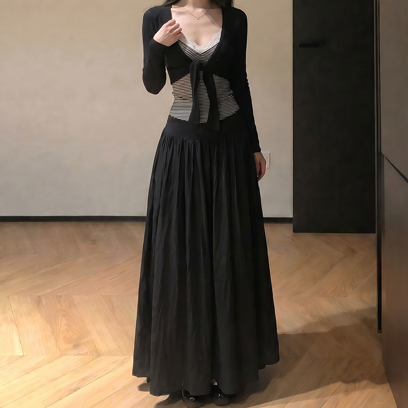 LUMEA Fluid A-Line Full Skirt 垂感A字大摆半身裙*4 Colors