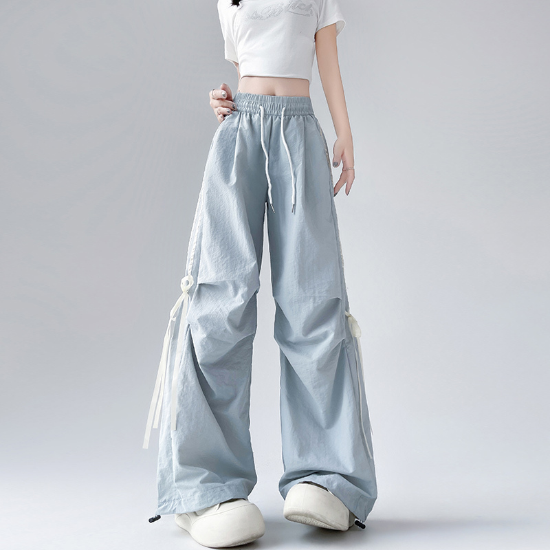 蝴蝶结速干工装裤