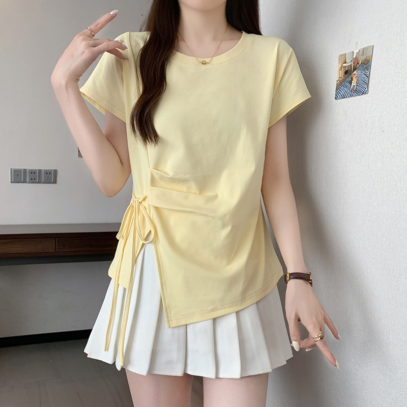 蝴蝶结短袖T恤*4 Colors