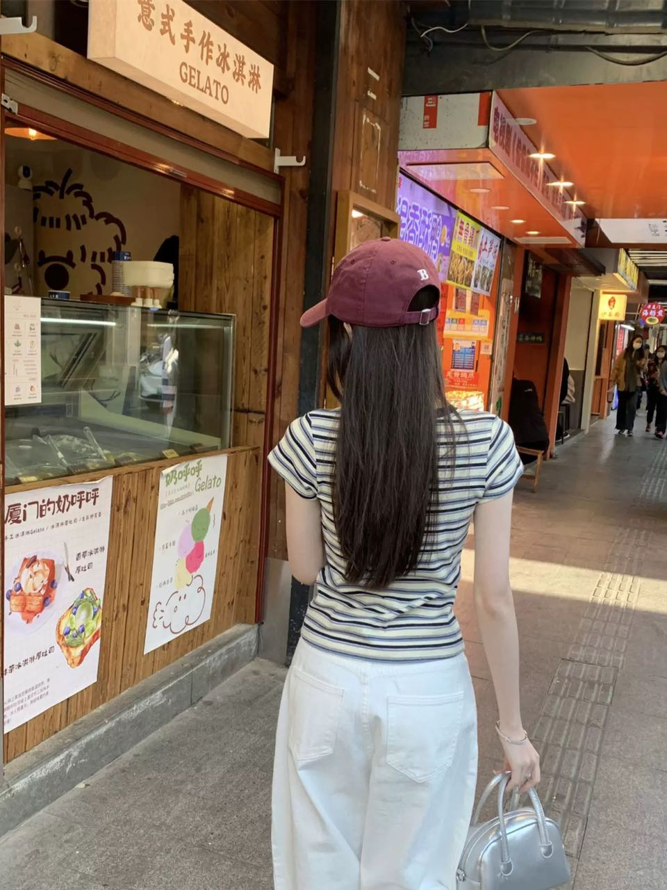 RINA Contrast Stripe Tee 韩系撞色条纹T恤*3 Colors