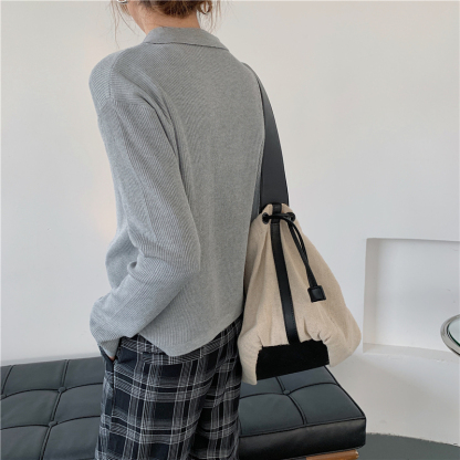 Buttoned Knit Top 纽扣设计针织长袖上衣*2Colors