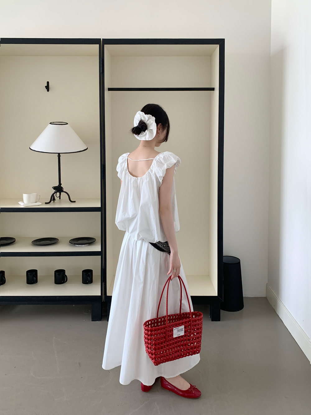 Puff Hem Tank Top 花苞休闲百搭背心*2 Colors