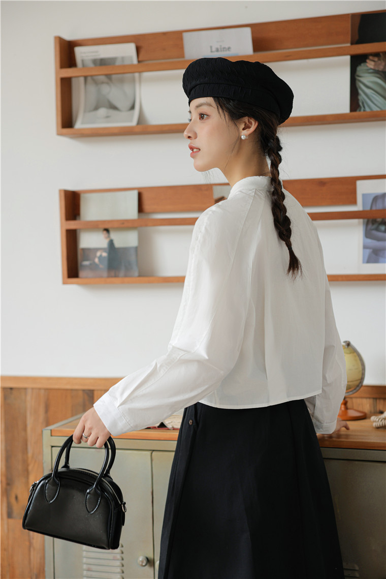 Sweet Bow-Tie Collar Blouse 甜美领口系带衬衫 * 2Colors