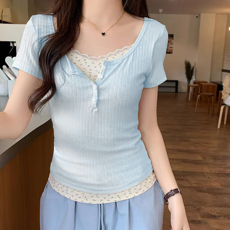 Casual Ribbed Crop Top 螺纹短款上衣*4 Colors