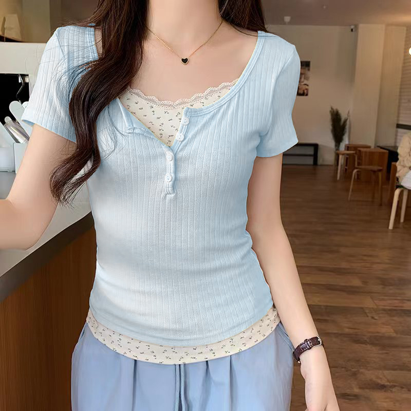 Casual Ribbed Crop Top 螺纹短款上衣*4 Colors