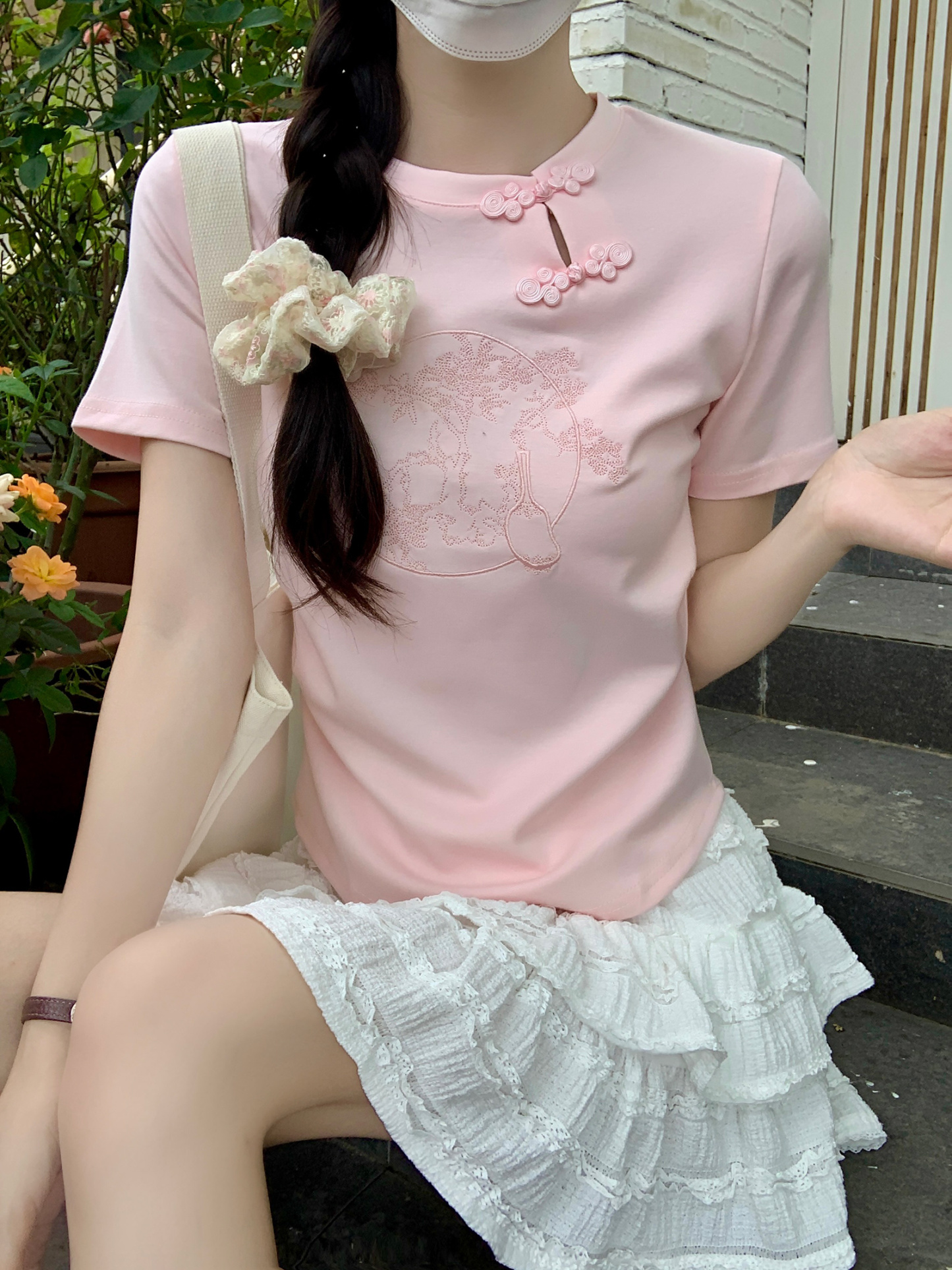 Fit Jacquard Crop Top 提花收腰T恤*3 Colors