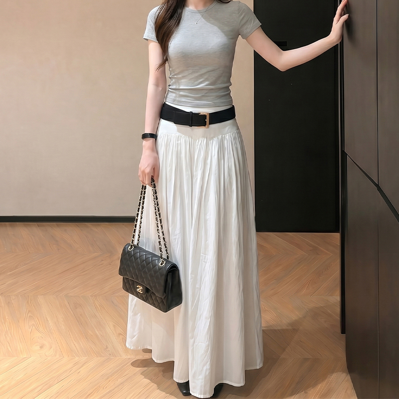 LUMEA Fluid A-Line Full Skirt 垂感A字大摆半身裙*4 Colors