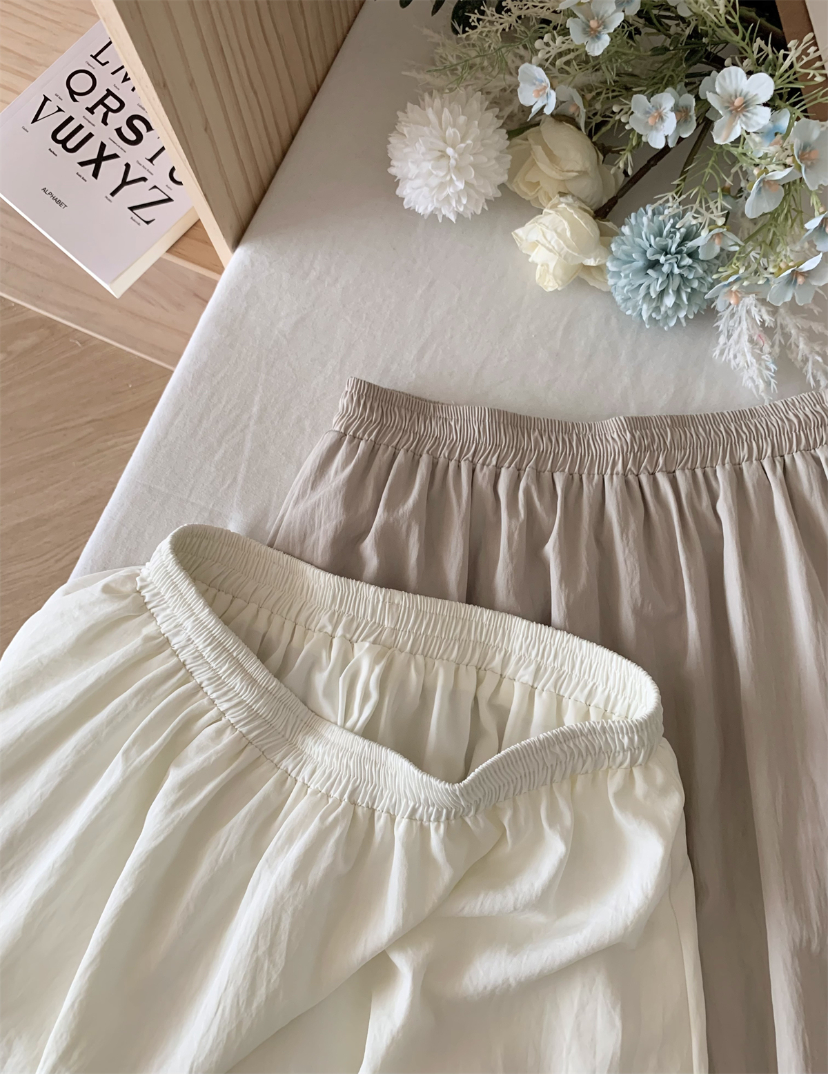 温柔清新上衣+半身裙两件套