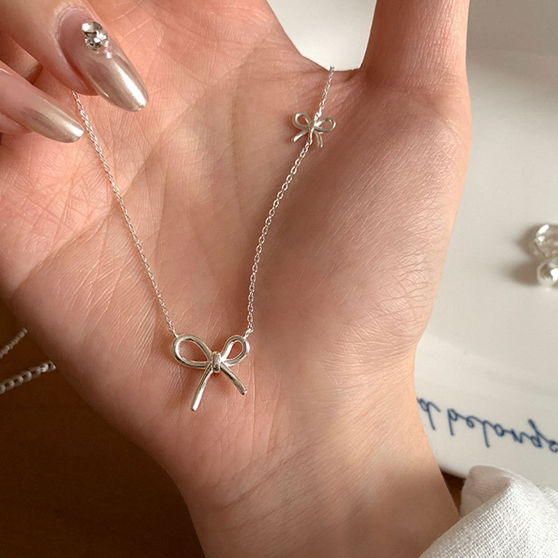 Minimal Bow Necklace 简约蝴蝶结项链
