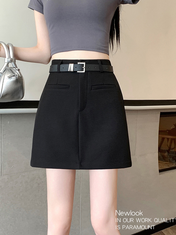 Classic A-Line Suit Skirt 百搭A字西装短裙