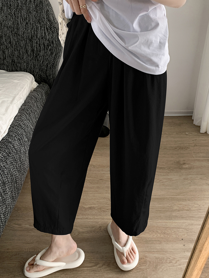 Textured Milk Pants for Women Summer Loose Draped Straight Leg Harem Pants Casual Acetate Velvet Cream Tapered Pants 肌理感奶芙裤