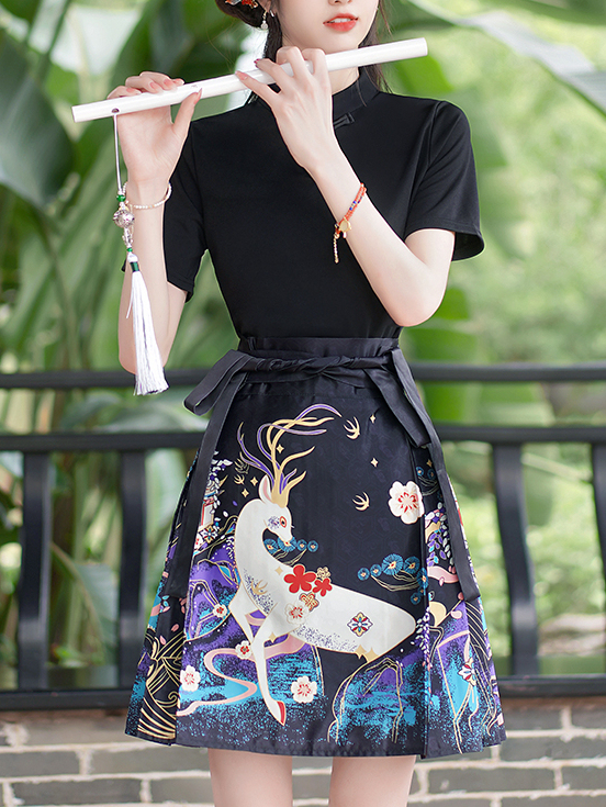 6126 Short Horse-face skirt Set 短款马面裙套装