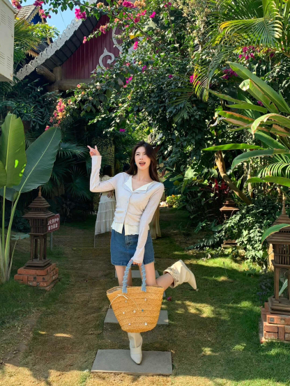 Korean Style Colorblock Faux Two-Piece Casual Top 韩系百搭撞色假两件休闲上衣*6 Colors