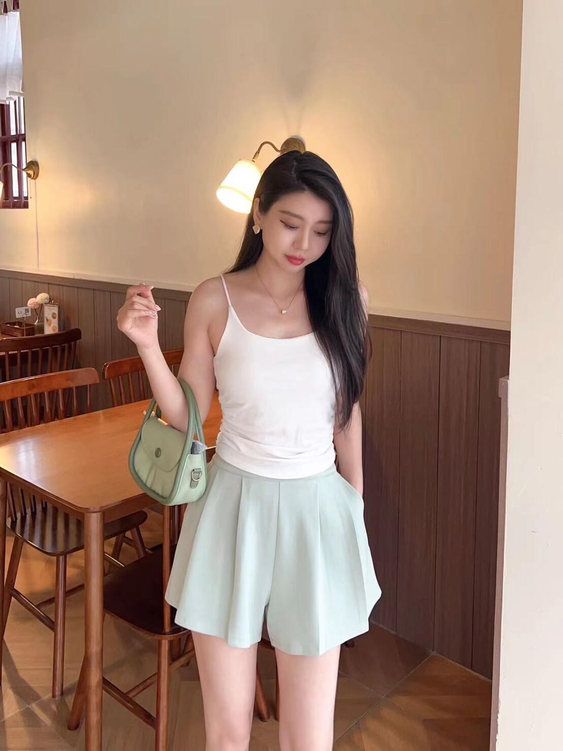 Pleated Cotton Shorts 太空棉百褶短裤*8 Colors