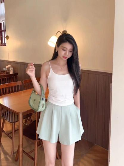 Pleated Cotton Shorts 太空棉百褶短裤*8 Colors
