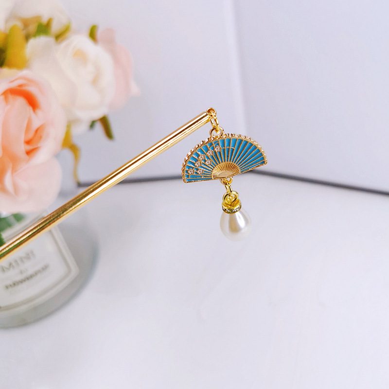 扇子步摇发簪*3 Colors