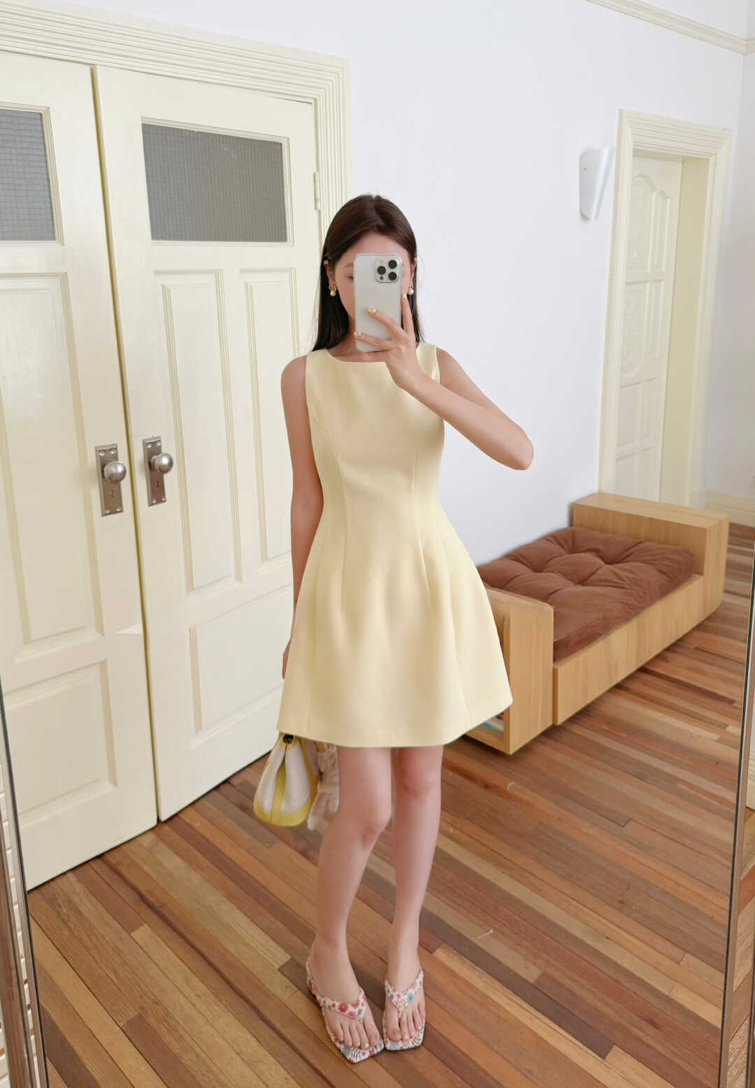 Avenna Round Neck Waist Dress 纯色圆领收腰连身裙*7 Colors