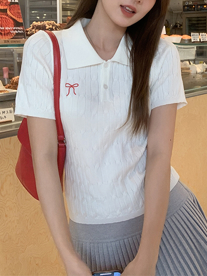 Bow-Knot Knit Top 蝴蝶结针织上衣