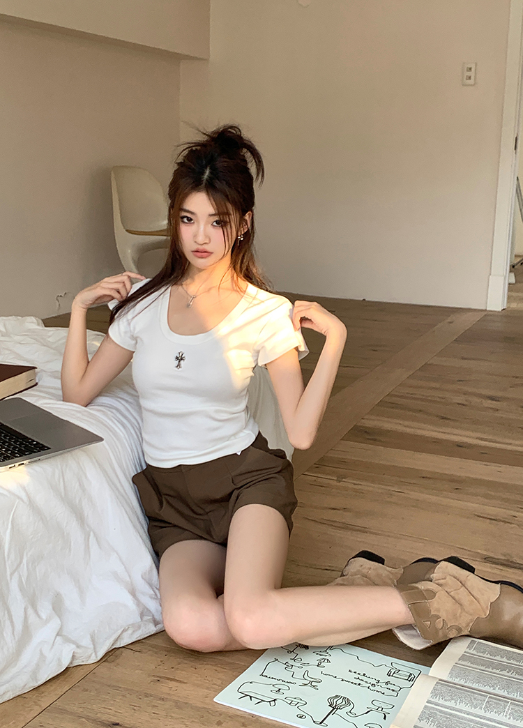 Flared Pleated Casual Shorts A字打褶宽松短裤*2Colors