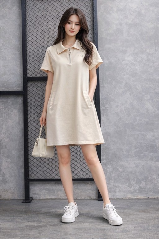Polo Collar Dress 翻领连衣裙*4 Colors