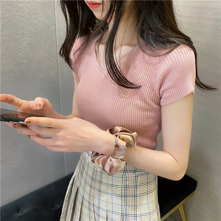 Soft Knit V-Neck Top 针织V领上衣*5 Colors